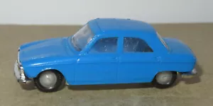 b old Made in France 1966 MICRO NOREV HO 1/87 PEUGEOT 204 BLEU de COBALT #532 - Bild 1 von 6