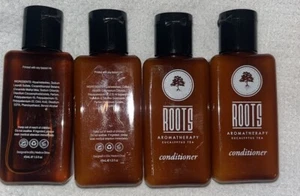 Travel Size Roots Aromatherapy Eucalyptus Tea 1 Shampoo &3 Conditioner 4 TOTAL - Picture 1 of 2