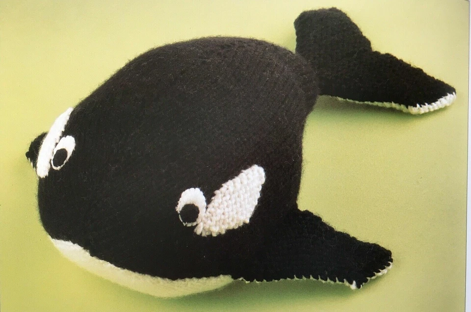 Photocopy Knitting Pattern - Whale Cuddly Soft Toy- 0038