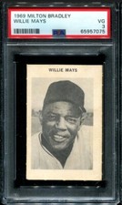 PSA 3 VG 1969 MILTON BRADLEY WILLIE MAYS GIANTS HOF 57075 SD B158