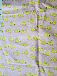 7/8 yd Flannel Baby Ducks on Pink Sewing Quilting Fabric A.E. Nathan Comfy - Picture 1 of 5
