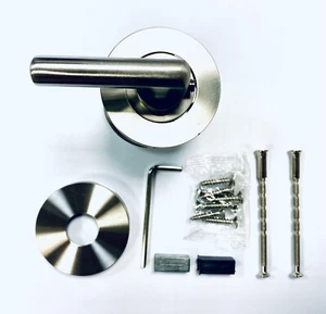 Bathroom Turn Release Indicator Set Satin Stainless Steel 57mmx38mmx8mm Dia.52mm - Picture 1 of 15