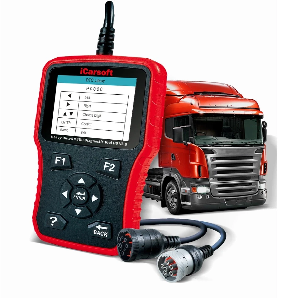 Nuevo 2025 OBD Herramientas de Diagnóstico iCarsoft HD V3.0 para Bus Camiones - Imagen 1 de 4