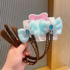 2Pcs Kids Hair Ornament Children's Bow Wig  Birthday Gifts