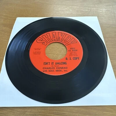 CHARLES CONRAD - Isn't It Amazing ~ PROMO ~ Shandy 4001 ~ Northern/Deep Soul 45 - Image 1 of 2