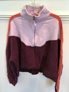 Felpa FP Movement oversize 1/4 zip colorblock taglia S ottime condizioni - Foto 1 di 4