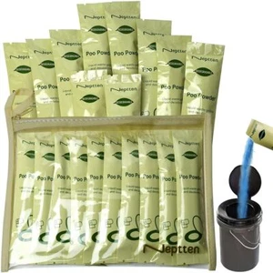 Tragbares Toilettenpulver, Außentoilette, Geruchsneutralisiert/schnell wirkendes Gel, 10er Pack - Bild 1 von 7