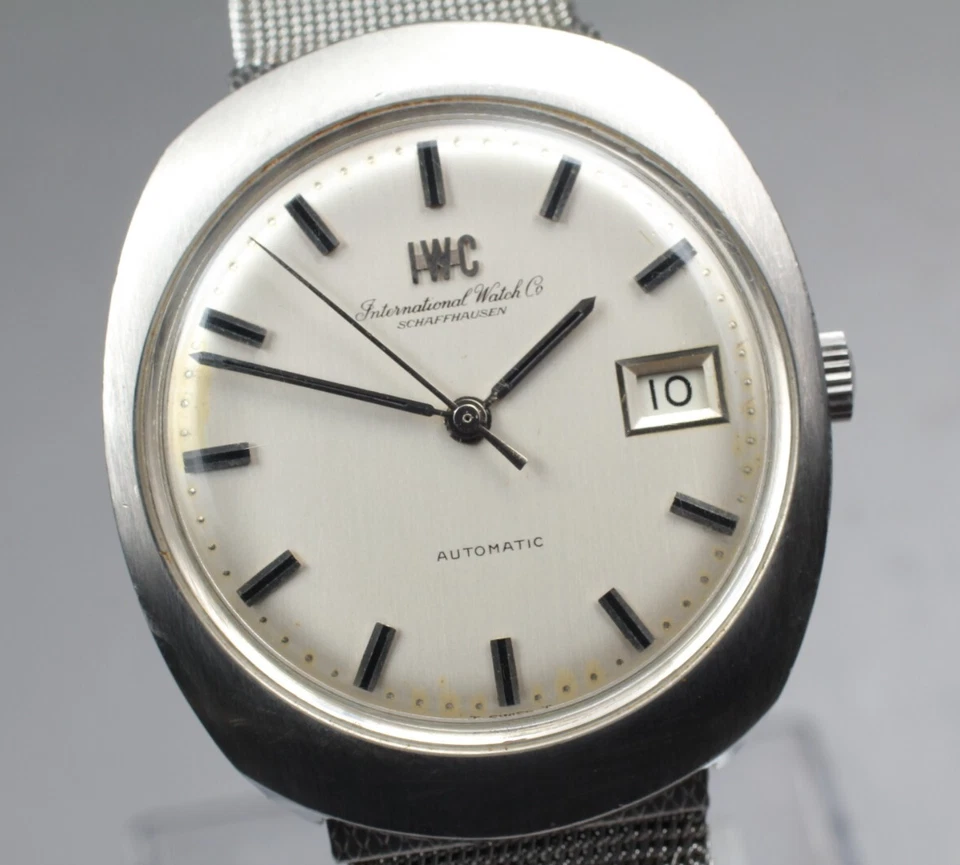 "Exc+5" Vintage IWC SCHAFFHAUSEN 35mm Datum Automatik Herrenuhr aus Japan 5585 - Bild 1 von 4