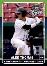 2019 Kane County Cougars Grandstand #24 Alek Thomas Chicago Illinois IL Card