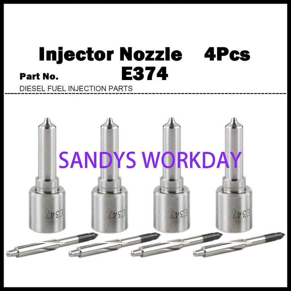 4Pcs E347 Injector Nozzle for Mercedes Benz C200 C220 E200 E220 2.2D A6510704987 - Изображение 1 из 1