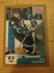 2001-02 Upper Deck Victory Gold Hockey Petr Tenkrat #8 Anaheim Mighty Ducks - Imagen 1 de 2