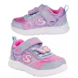 Girls Magical Tie Dye Sneakers Pink Comfy Flex Flutters Sneaker Skechers Size 5Y - Picture 1 of 10