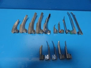 15 x Penlon Rusch ADC Ohio MxPro verschiedene Laryngoskop Klingen FO/Standard ~ 13964 - Bild 1 von 12