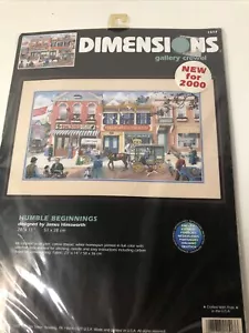 Dimensions Gallery Crewel Humble Beginnings #1517 By James Himsworth 20” X 11” - Picture 1 of 3