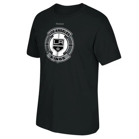 NHL Los Angeles Kings Men's Slick Pass Short Sleeve Tee, Medium, Black Cover