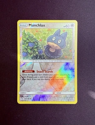 Munchlax Reverse Holo 173/236 Pokémon TCG S&M Unified Minds Reverse Holo NM - Image 1 of 2