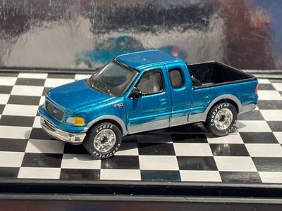 1/64 1997 FORD F-150 XTRA CAB PICKUP TRUCK BLUE M25 - Image 1 of 4