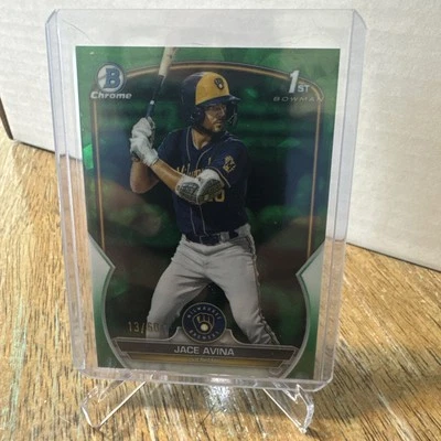 2023 Bowman Sapphire Edition - Chrome Prospects Jace Avina #BCP-150 Green /60... - Image 1 of 2