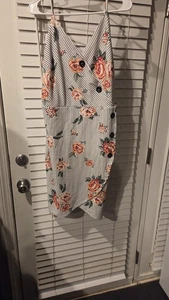 Love J Multicolor Halter Asimétrico Cuello en V Talla 3X Bodycon Vestido Tirantes Pullover - Imagen 1 de 7