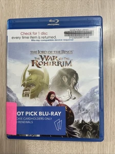 LORD OF THE RINGS WAR OF THE ROHIRRIM BLU RAY MOVIE 2024 PLAYS GREAT - Bild 1 von 3