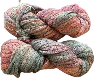 KFI Yarn Merino Flounce Lot 100% Merino Wool Col Code5 Jade Ruby Bronze 34 Yards - Image 1 of 4