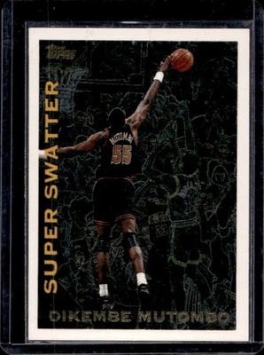 1994-95 Topps Dikembe Mutombo Own the Game Exchange #9 Nuggets Foto 1 de 2