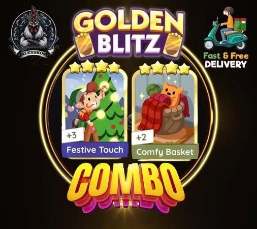 ⚡️Golden Blitz Event⚡️ FESTIVE TOUCH + COMFY BASKET ⭐️MONO_POLy-go Sticker⚡ - Image 1 of 3