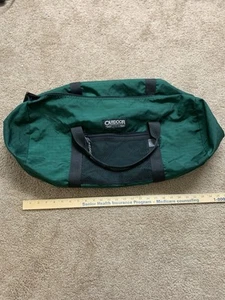Vtg Outdoor Products Green Duffle bag Made USA  Hiking Outdoors - Picture 1 of 4