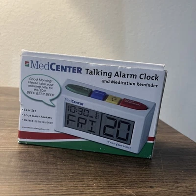 MedCenter Talking Alarm Clock & Medication Reminder - Image 1 of 4