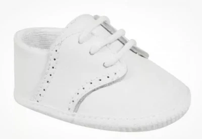 Oxford de cuero blanco para bebé niño de ciervo talla 3 etapa de gateo 6-9 meses ¡NUEVO EN CAJA!! Foto 1 de 4