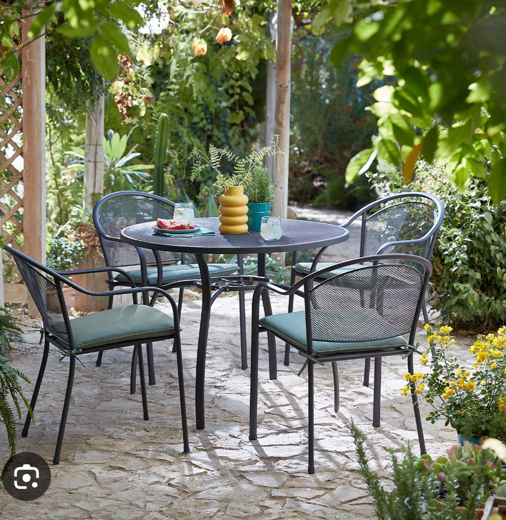 homebase metal garden chairs