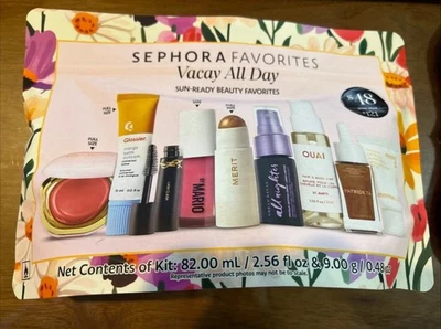 SEPHORA FAVORITES VACAY ALL DAY Summer Beauty Gift Set 4 FULL SIZE 9 Pc SOLD OUT - Image 1 of 4
