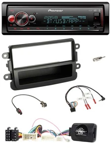 Pioneer Bluetooth USB Lenkrad DAB Autoradio für Dacia ab 2012 schwarz - Bild 1 von 9