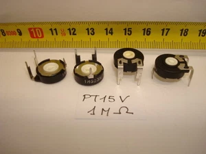 2 x POTENTIOMETER - TRIMMER. PIHER PCB PT15V 1 MOhm (15mm. Lineardurchmesser) - Bild 1 von 1