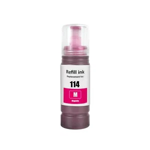 1 Magenta Drucker Tintenflasche 70ml für Epson EcoTank ET-8500 & ET-8550 (E-114) - Bild 1 von 3