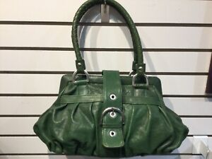 Isabella Fiore shoulder bag, hand bag, Tote.  Exceptional Quality.  Green 
