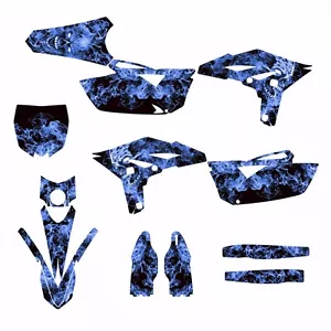 2010 2012 2013 YZ250F Graphics Stickers Kit #9500 Blue Zombie Skull - Imagen 1 de 2