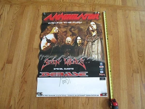 ANIHLATOR Y SIETE BRUJAS - 23 X 32 - PÓSTER DE CONCIERTO - FIRMADO POR JACK FROST - Imagen 1 de 5