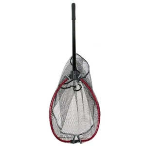 Folding Fladen Rubber Mesh Fishing Landing Net Head & Handle 32-336050 - Picture 1 of 3
