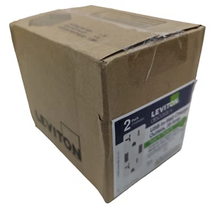 6 Leviton M02-T5832-2BW USB Charger Duplex Receptacle Tamper Res. White 20A 125V - Picture 1 of 8