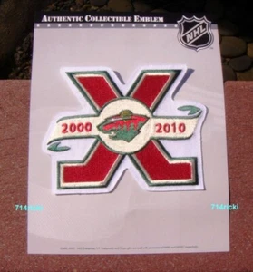 Minnesota Wild 10th Anniversary Patch Collector 2000 - 2010 NHL Official - Picture 1 of 1