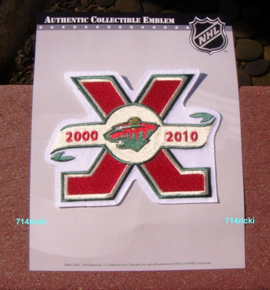 Minnesota Wild 10th Anniversary Patch Collector 2000 - 2010 NHL Official - Image 1 of 1