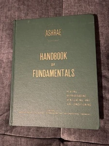 ASHRAE 1972 Handbook of Fundamentals IP Edition Hardcover HVAC & Refrigeration - Picture 1 of 7