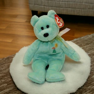TY Beanie Baby in Erinnerung Ariel der Bär 2000 Y2K Holo Tush Tag - Bild 1 von 7