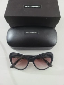 DOLCE & GABBANA Cat Eye Sonnenbrille Pailletten 6110 glänzend schwarz pink Farbverlauf DG6110 - Bild 1 von 10