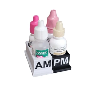 Znet3D Eye Drops Bottle Organizer & Tracker – AM/PM 4-Slot - Picture 1 of 31