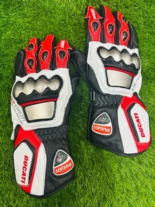 "Ducati Corse Racing Leather Gloves - Premium Motorcycle Riding Gloves | High - Picture 1 of 4