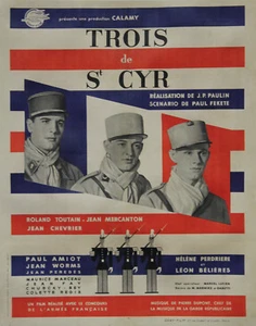 "TROIS DE ST CYR" Original Plakat geflochten (Roland TOUTAIN, Jean CHEVRIER)  - Bild 1 von 1
