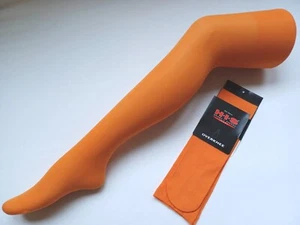 Henry.I.Siegel Ladies Girls Rich Persimmon Orange Sexy 40 Denier Over Knee Socks - Picture 1 of 21