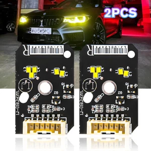 Yellow Angel Eyes DRL LED Light Daytime Running Module For BMW 2017-2020 5Series - Foto 1 di 11